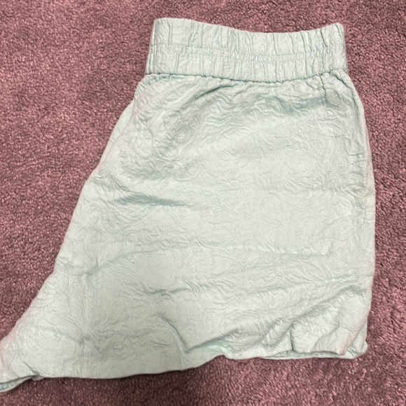 J. Crew turquoise textured shorts - Picture 2 of 2